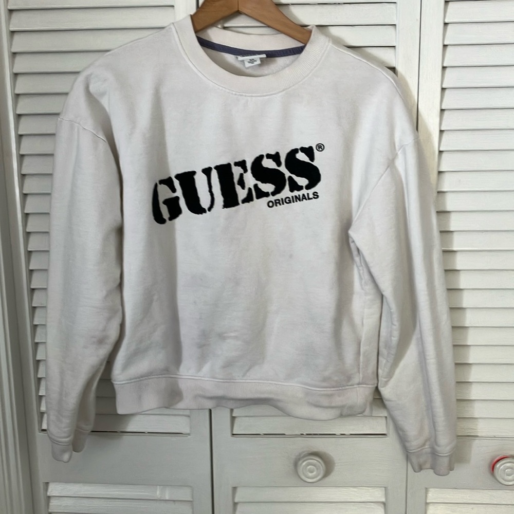 Guess originals sweatshirt. Size S/P. White